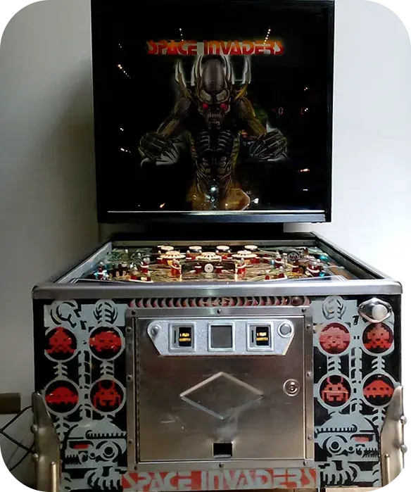 Flipper clásico Space Invaders - rentamania