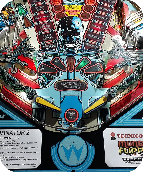 Flipper clásico terminator - rentamania