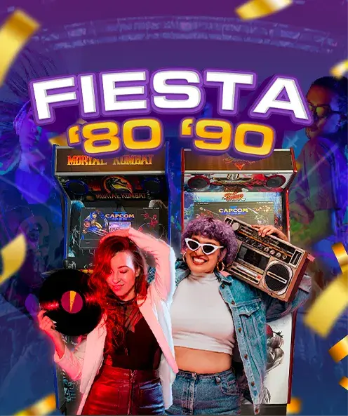 combo fiesta 80' 90' arcades rentamania